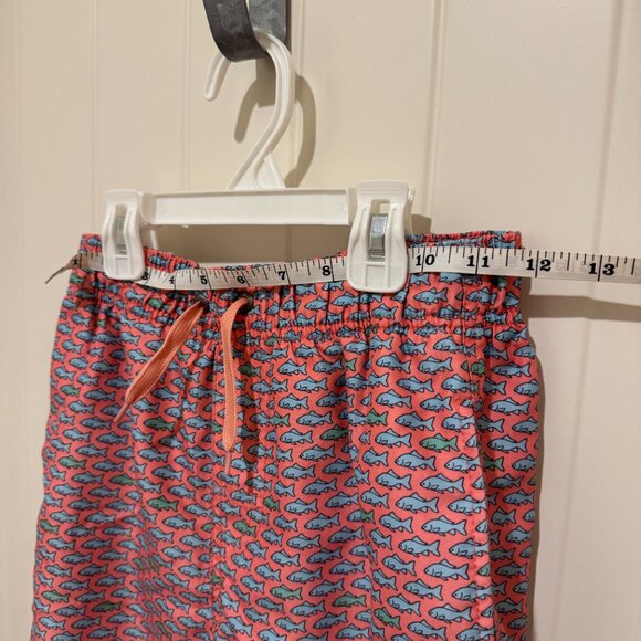 Class Club swim shorts pink with fish print - size 10/12 - Picture 5 of 5